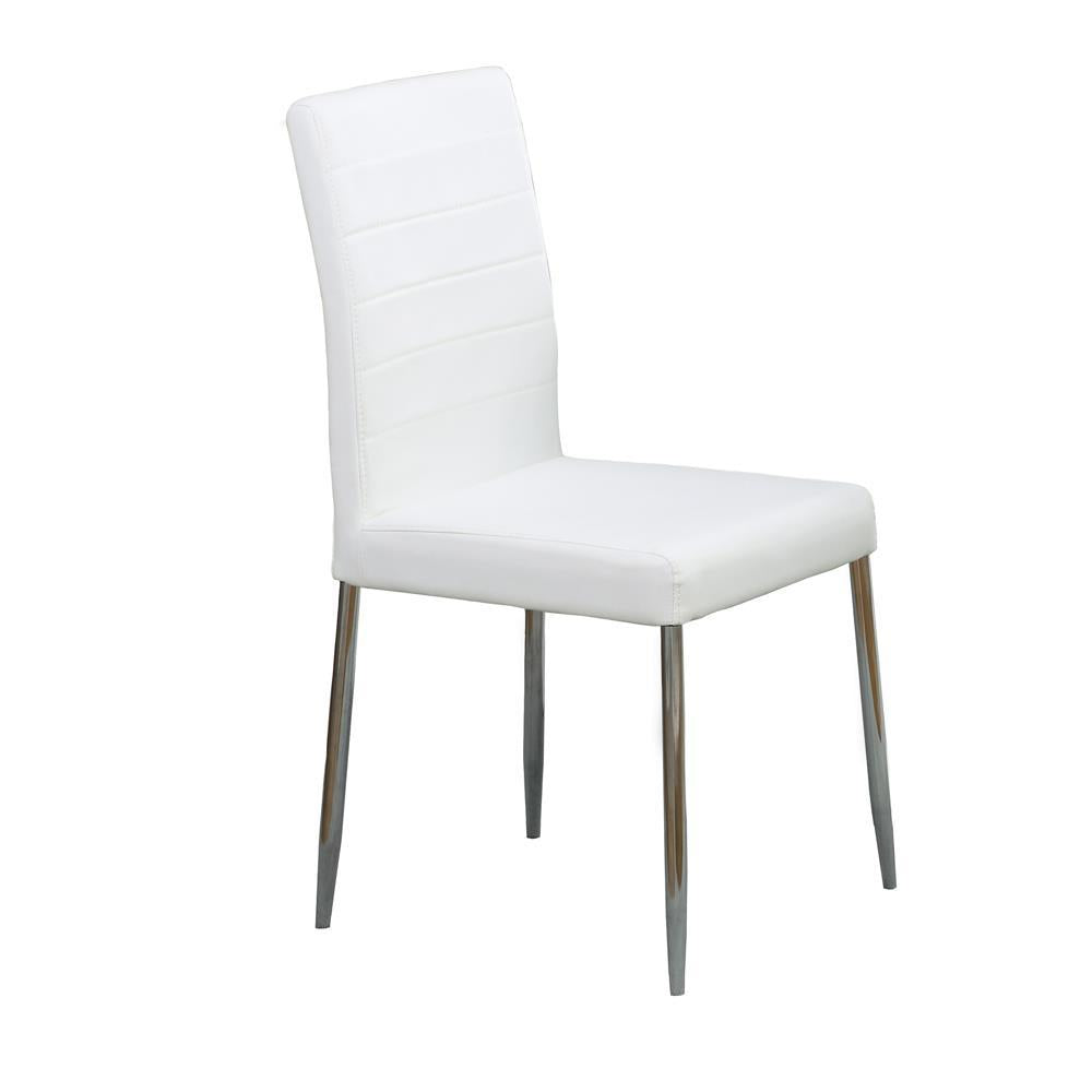 Maston Upholstered Dining Chairs White (Set of 4) - Luxury Home Furniture (MI)