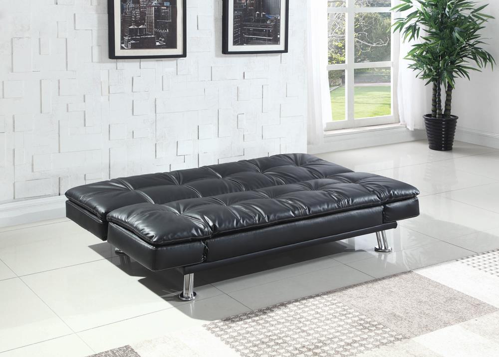 Dilleston Tufted Back Upholstered Sofa Bed Grey - Luxury Home Furniture (MI)