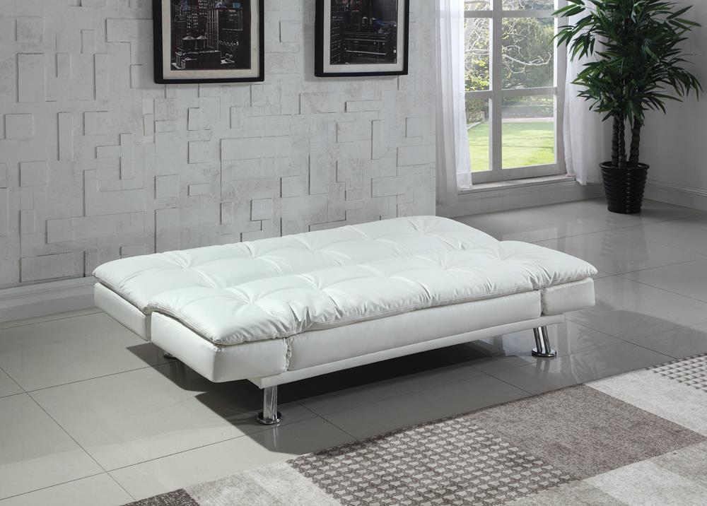 Dilleston Tufted Back Upholstered Sofa Bed Grey - Luxury Home Furniture (MI)
