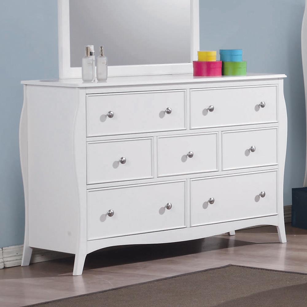 Dominique 7-drawer Dresser Cream White - Luxury Home Furniture (MI)