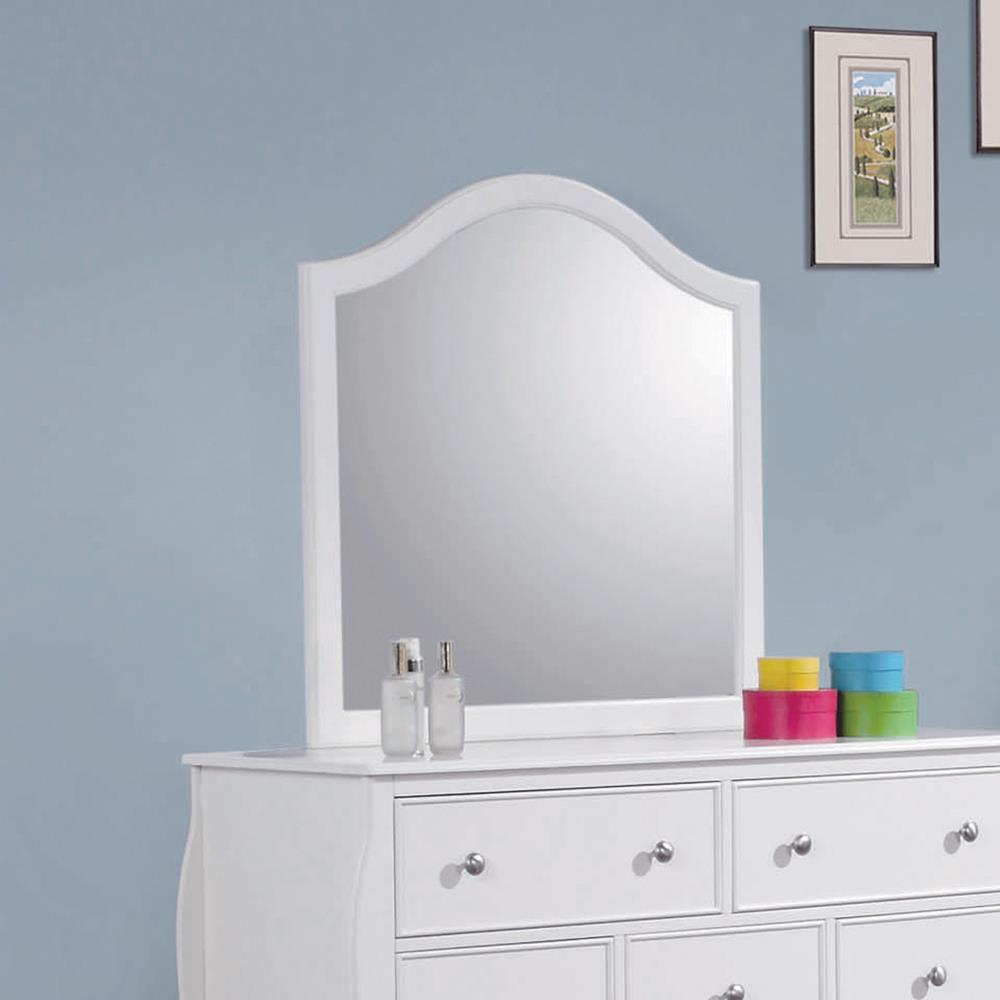 Dominique Dresser Mirror Cream White - Luxury Home Furniture (MI)