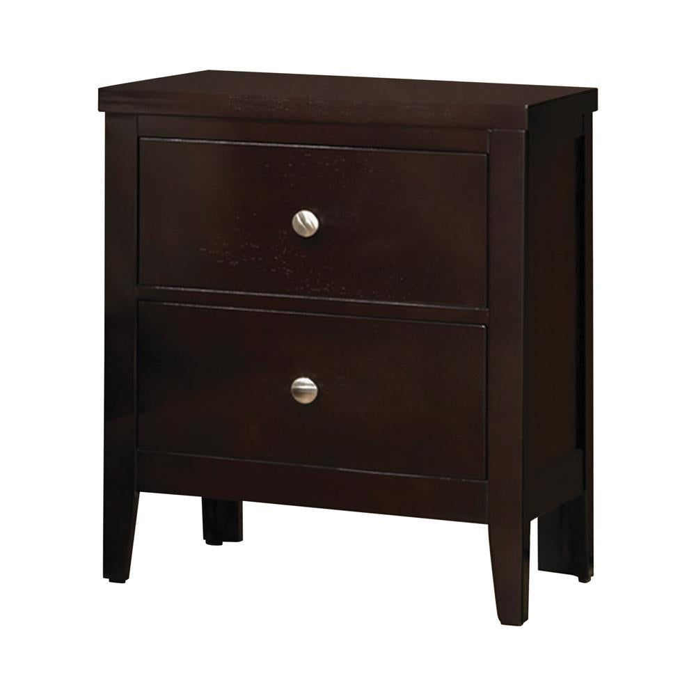 Carlton 2-drawer Rectangular Nightstand Cappuccino - Luxury Home Furniture (MI)