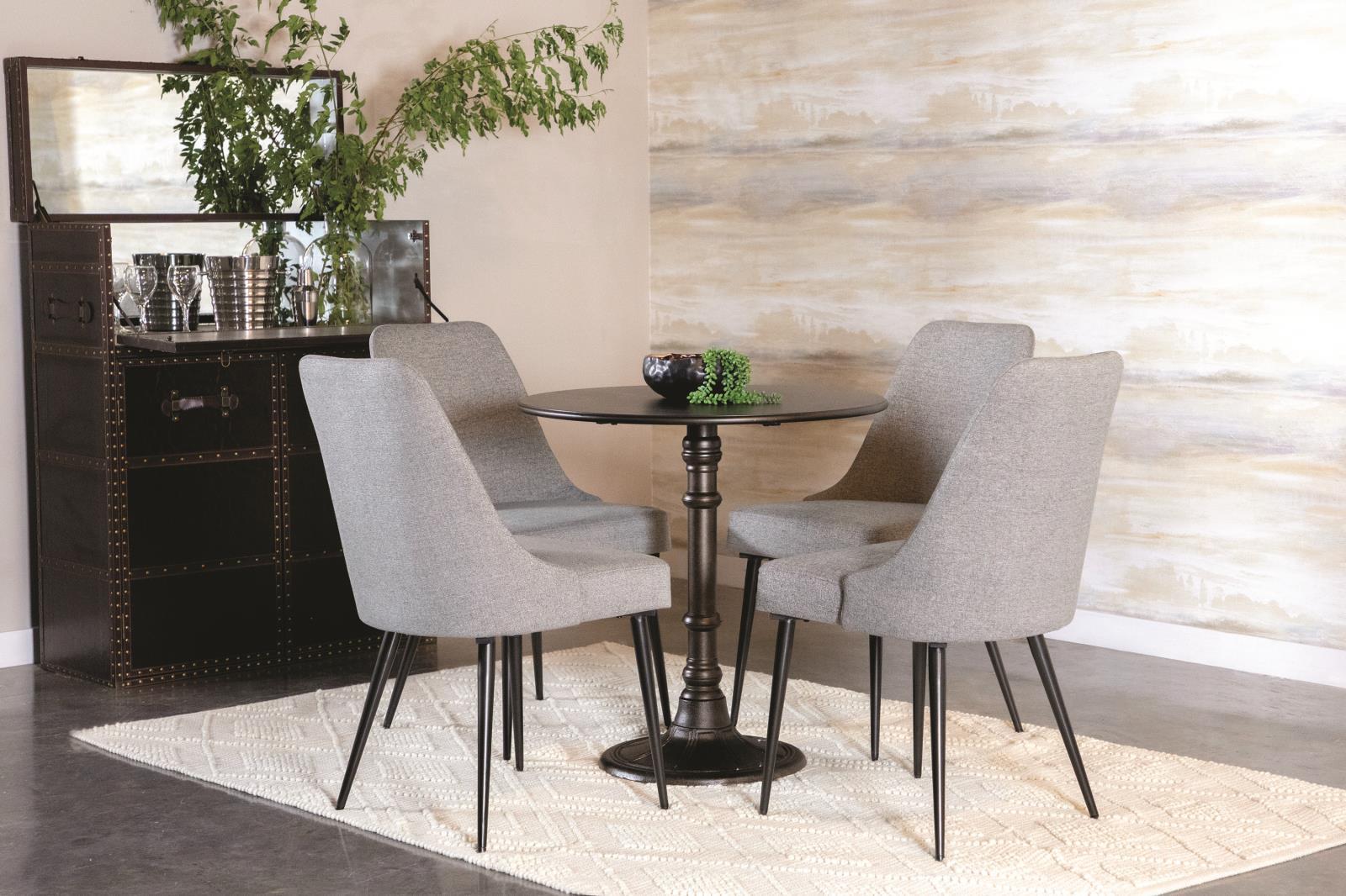 Oswego Round Bistro Dining Table Bronze - Luxury Home Furniture (MI)