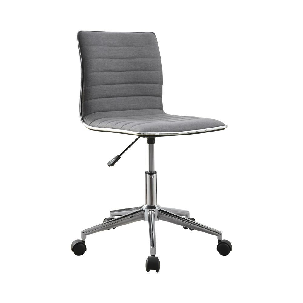 Chryses Adjustable Height Office Chair Grey and Chrome - Luxury Home Furniture (MI)