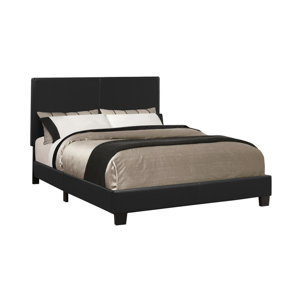 Mauve Twin Upholstered Bed Black - Luxury Home Furniture (MI)