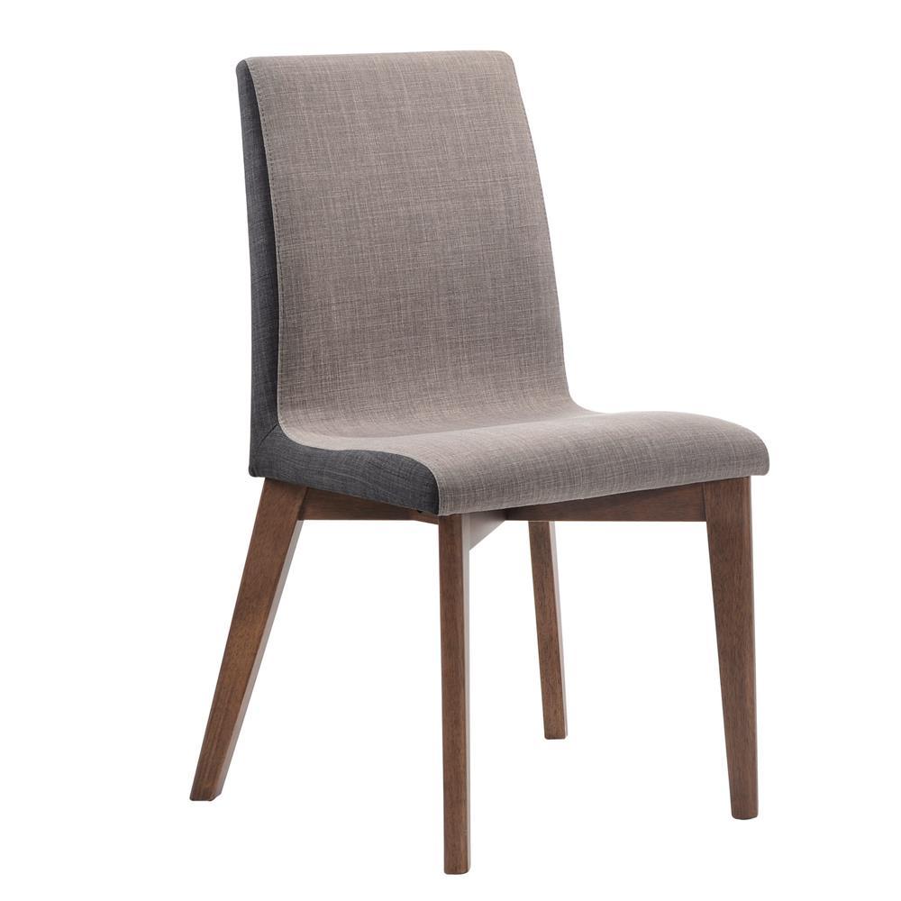 Redbridge Upholstered Side Chairs Grey and Natural Walnut (Set of 2) - Luxury Home Furniture (MI)