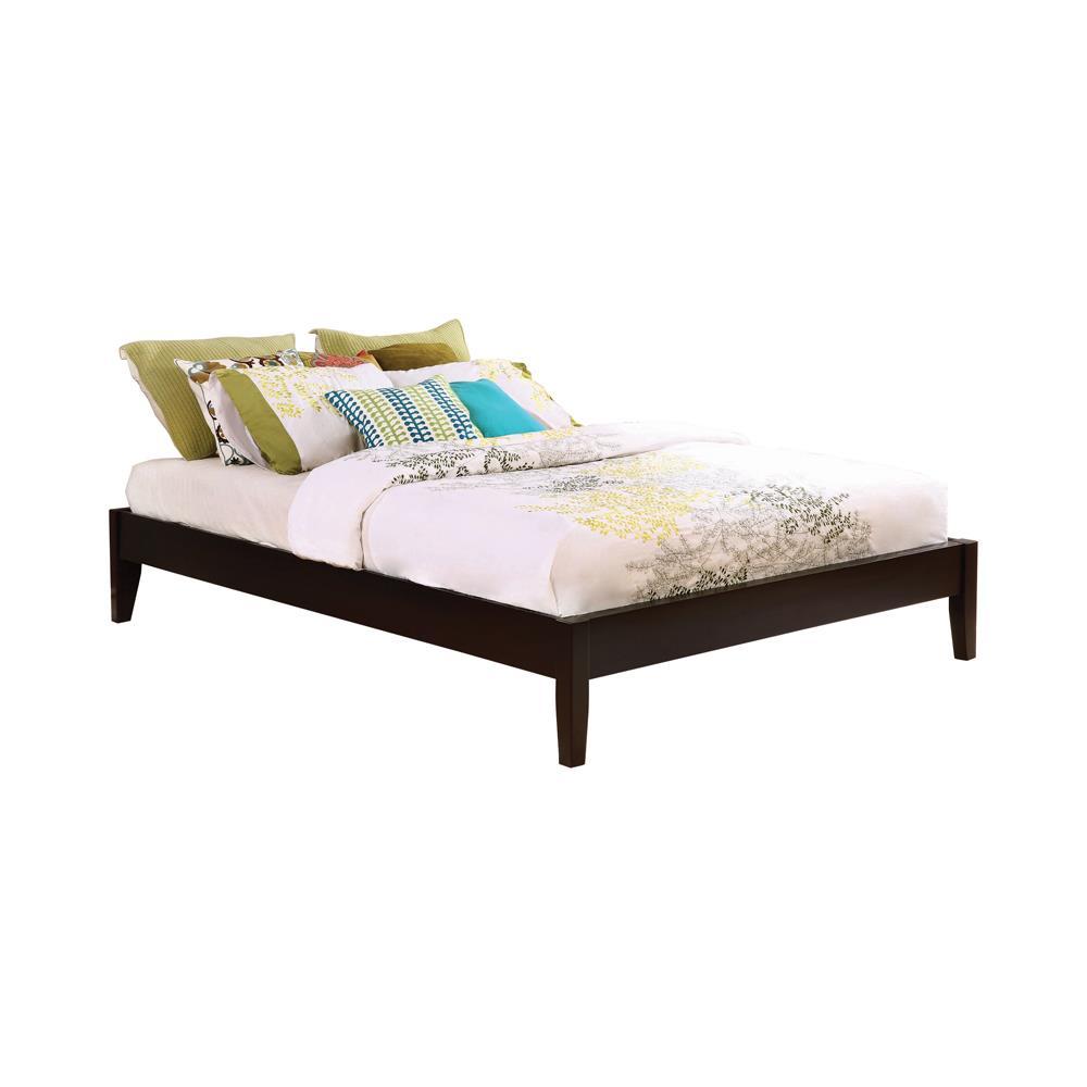 Hounslow California King, E.King, & Queen Universal Platform Bed Cappuccino - Luxury Home Furniture (MI)