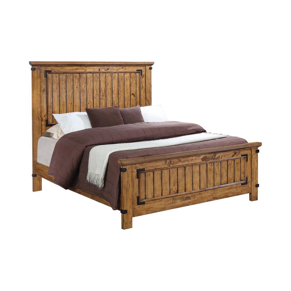 Brenner Full Panel Bed Rustic Honey - Luxury Home Furniture (MI)