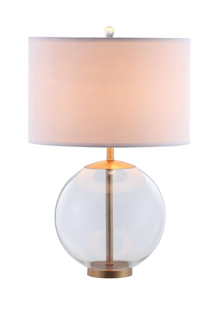 Kenny Drum Shade Table Lamp with Glass Base White - Luxury Home Furniture (MI)