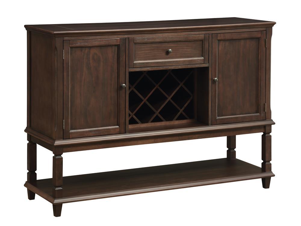 Parkins Server with Lower Shelf Rustic Espresso - Luxury Home Furniture (MI)