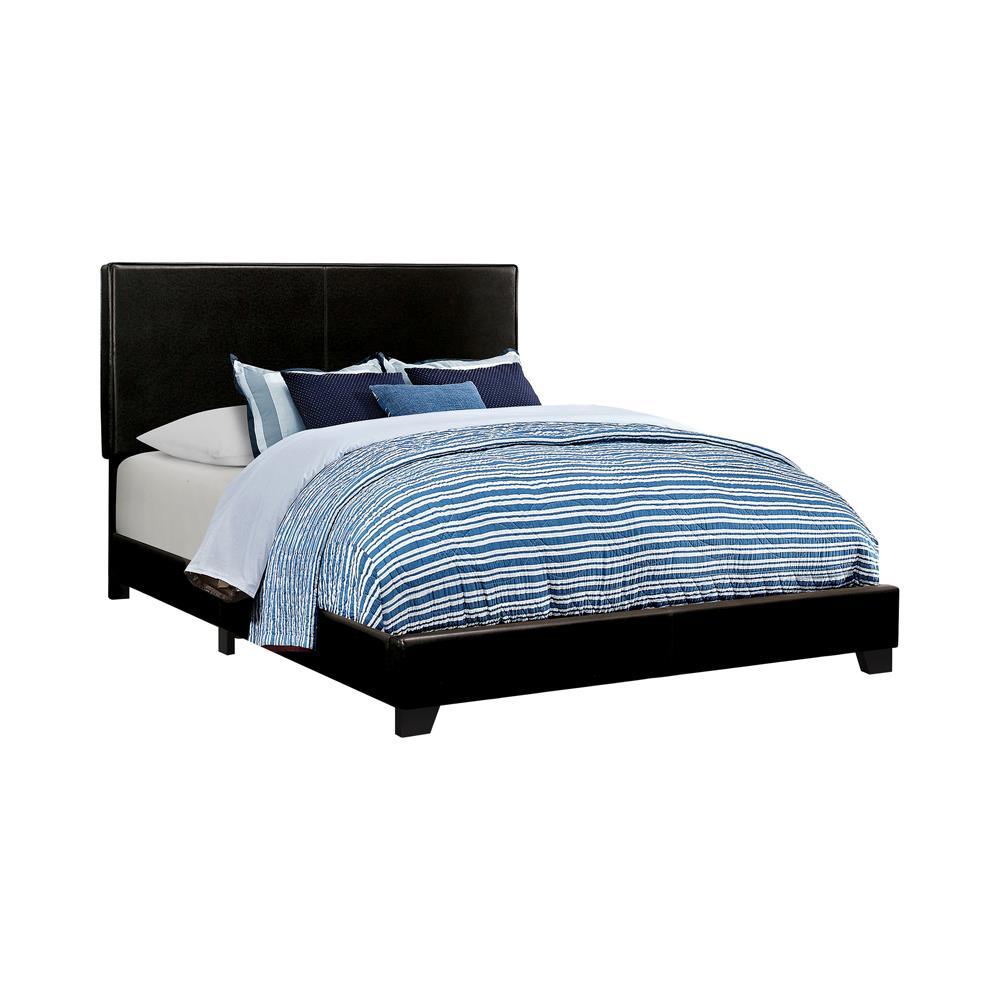 Dorian Upholstered Eastern King Bed Black - Luxury Home Furniture (MI)