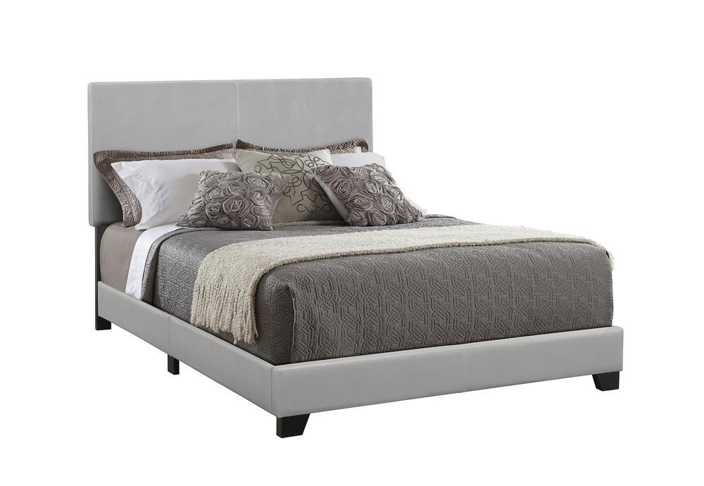 Dorian Upholstered Full Bed Grey - Luxury Home Furniture (MI)
