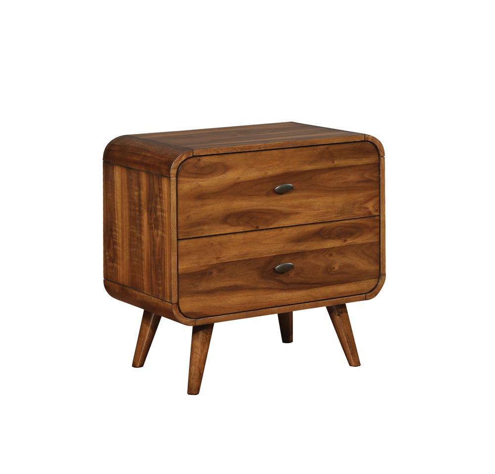 Robyn 2-drawer Nightstand Dark Walnut - Luxury Home Furniture (MI)