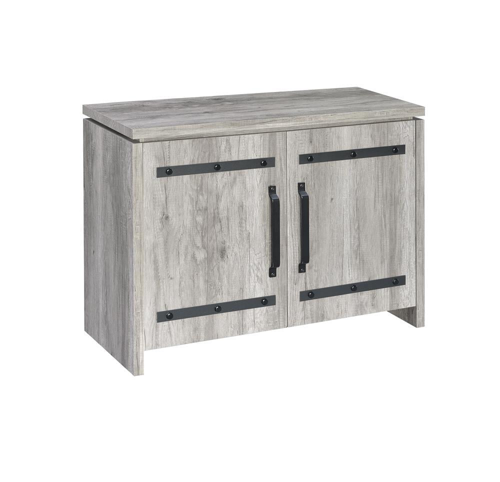 Enoch 2-door Accent Cabinet Grey Driftwood - Luxury Home Furniture (MI)