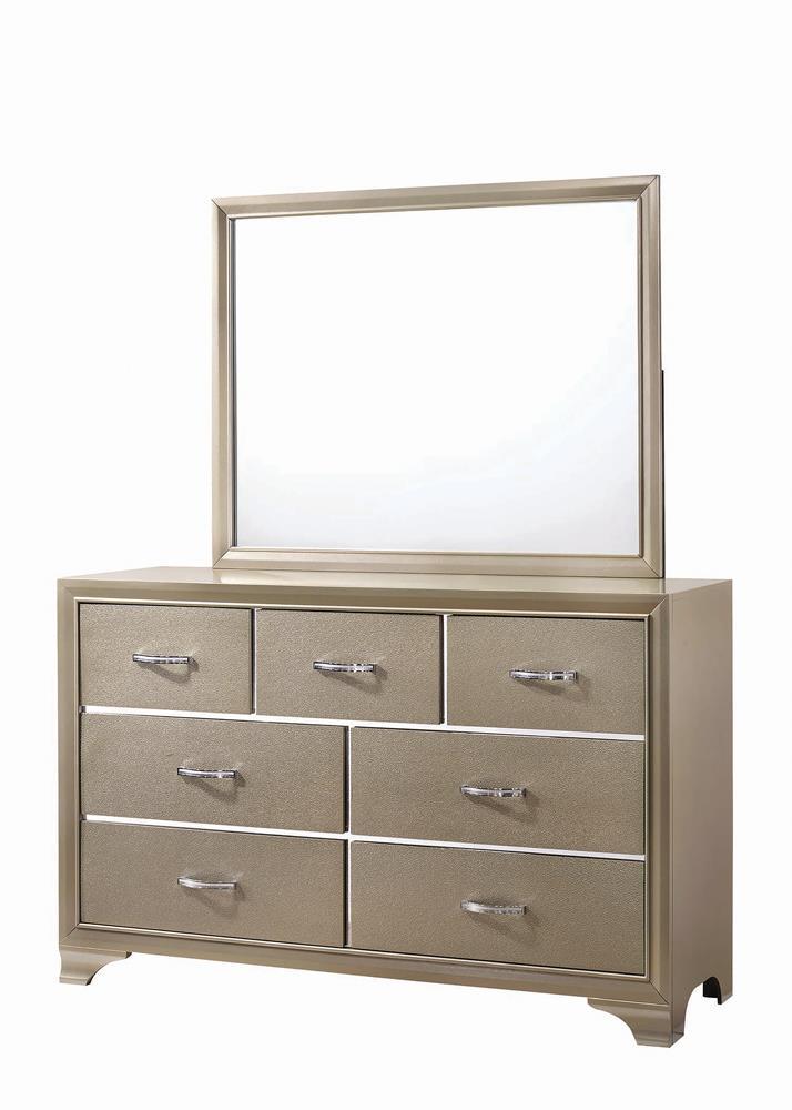 Beaumont Rectangular Dresser Mirror Champagne - Luxury Home Furniture (MI)
