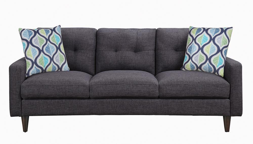 Watsonville Tufted Back Sofa Grey - Luxury Home Furniture (MI)