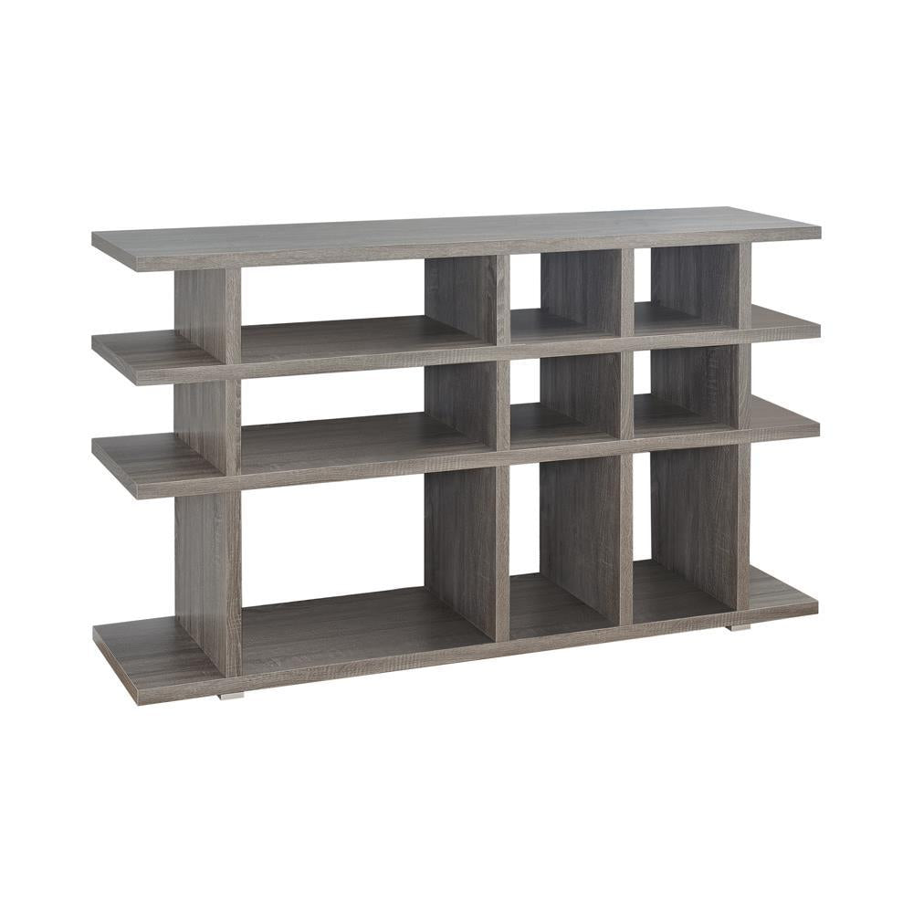 Santos 3-tier Bookcase Weathered Grey - Luxury Home Furniture (MI)