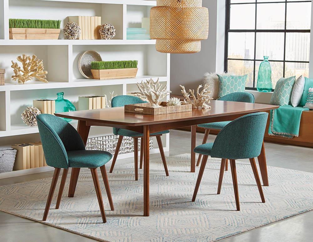 Jedda Oval Dining Table Dark Walnut - Luxury Home Furniture (MI)