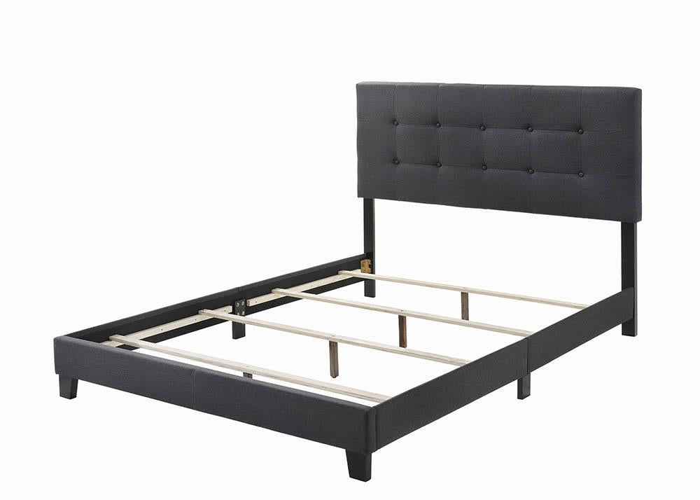 Mapes Tufted Upholstered Eastern King, Queen, Twin & Full Bed Charcoal & Grey - Luxury Home Furniture (MI)