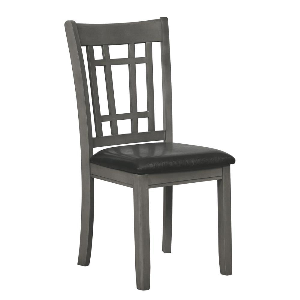 Lavon Padded Dining Side Chairs Medium Grey and Black (Set of 2) - Luxury Home Furniture (MI)