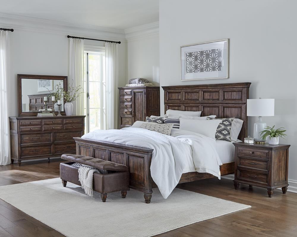 Avenue Rectangle Dresser Mirror Weathered Burnished Brown - Luxury Home Furniture (MI)