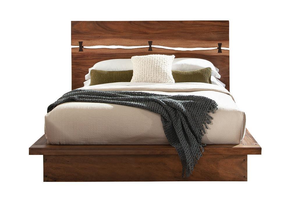 Winslow California King, E.King & Queen Bed Smokey Walnut and Coffee Bean - Luxury Home Furniture (MI)