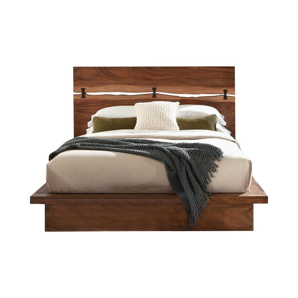 Winslow California King, E.King & Queen Bed Smokey Walnut and Coffee Bean - Luxury Home Furniture (MI)