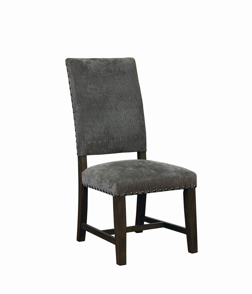 Twain Upholstered Side Chairs Warm Grey (Set of 2) - Luxury Home Furniture (MI)