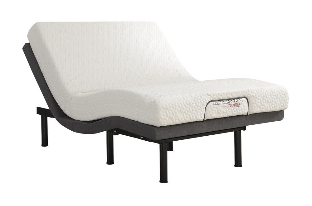 Negan Full Adjustable Bed Base Grey and Black - Luxury Home Furniture (MI)