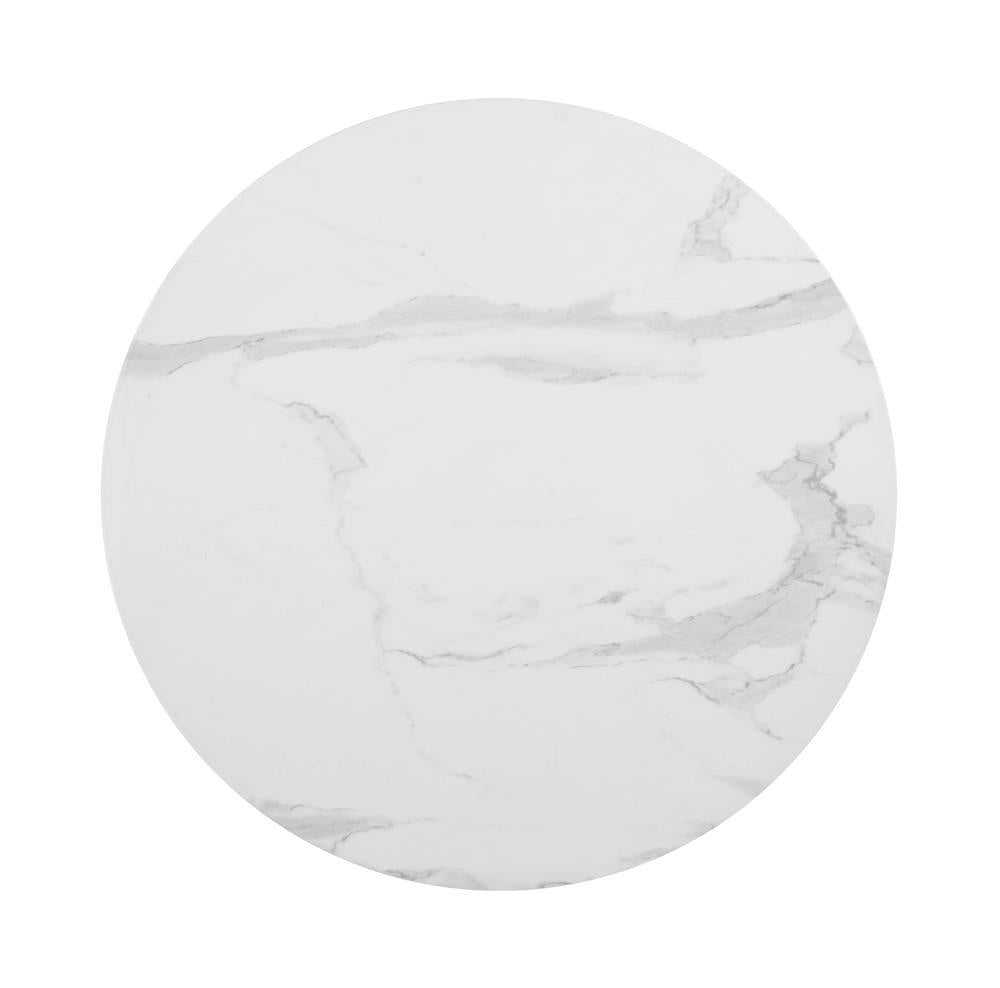 Arkell 30-inch Round Pedestal Dining Table White - Luxury Home Furniture (MI)