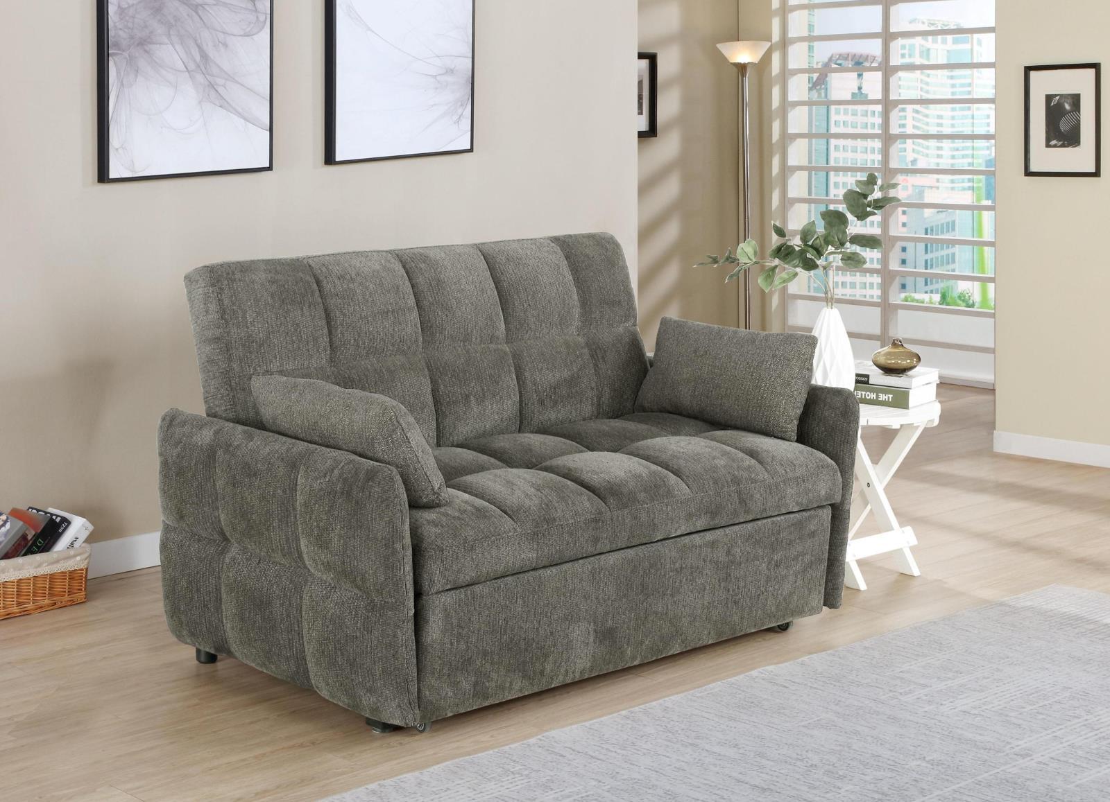 Cotswold Tufted Cushion Sleeper Sofa Bed Dark Grey - Luxury Home Furniture (MI)