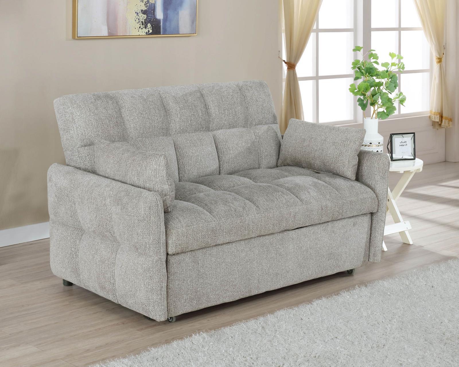 Cotswold Tufted Cushion Sleeper Sofa Bed Light Grey & Dark Grey - Luxury Home Furniture (MI)