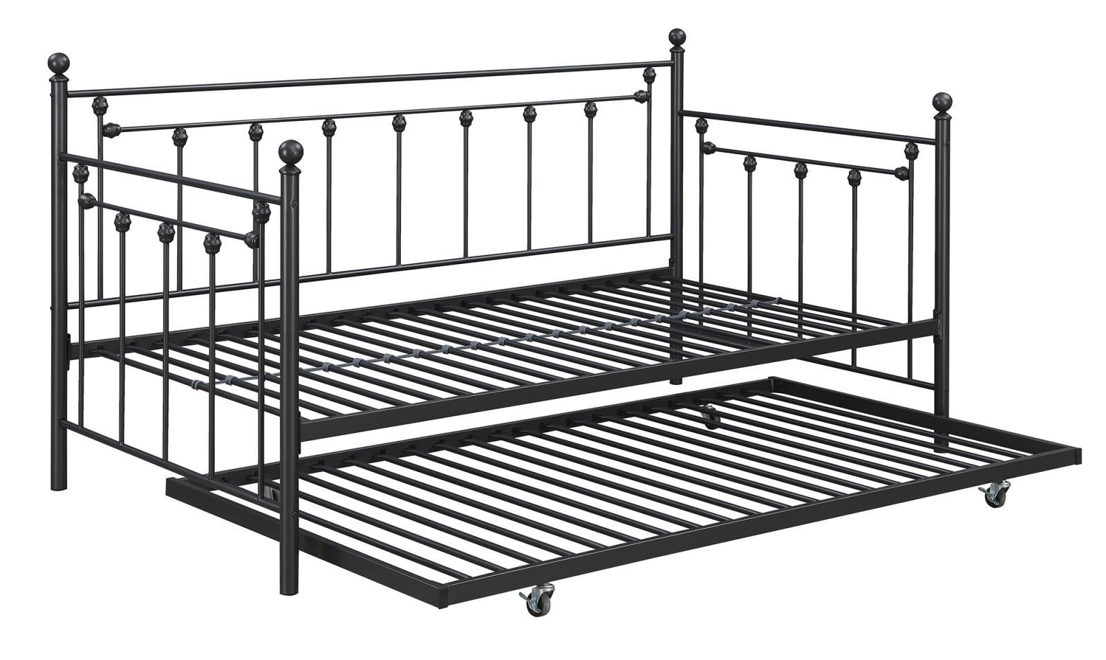 Nocus Spindle Metal Twin Daybed with Trundle - Luxury Home Furniture (MI)
