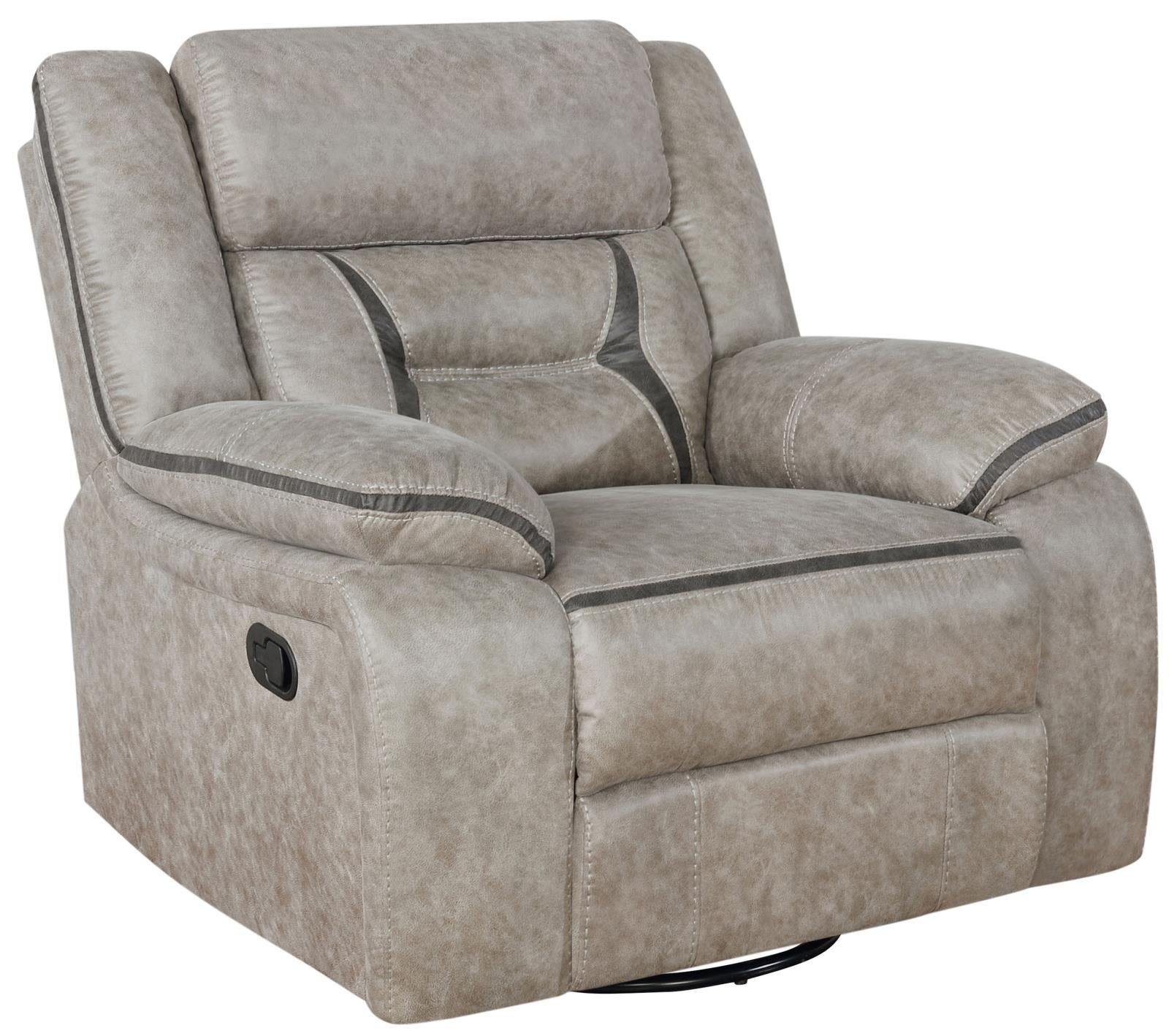 Greer Upholstered Tufted Back Glider Recliner - Luxury Home Furniture (MI)