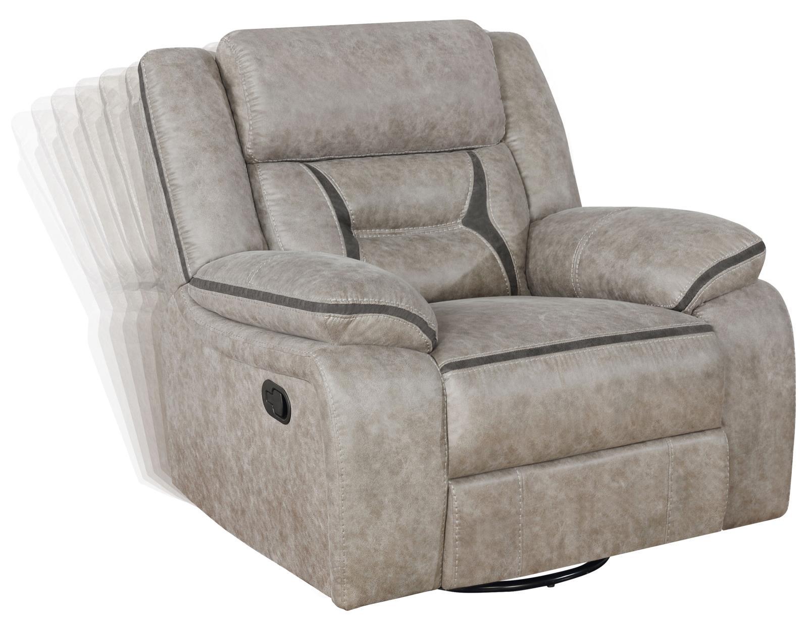 Greer Upholstered Tufted Back Glider Recliner - Luxury Home Furniture (MI)