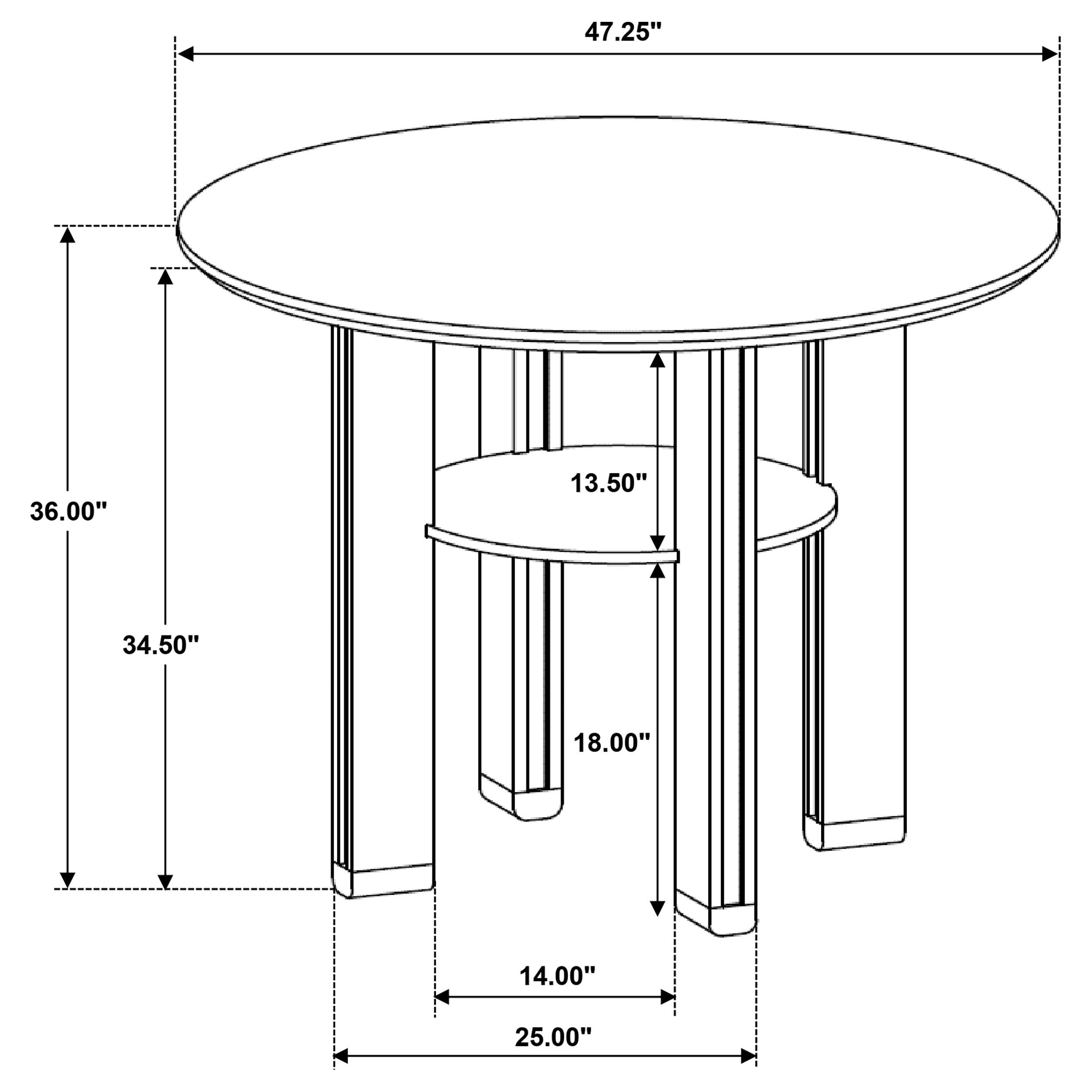 Ottowa Counter Height Dining Tables - Luxury Home Furniture (MI)