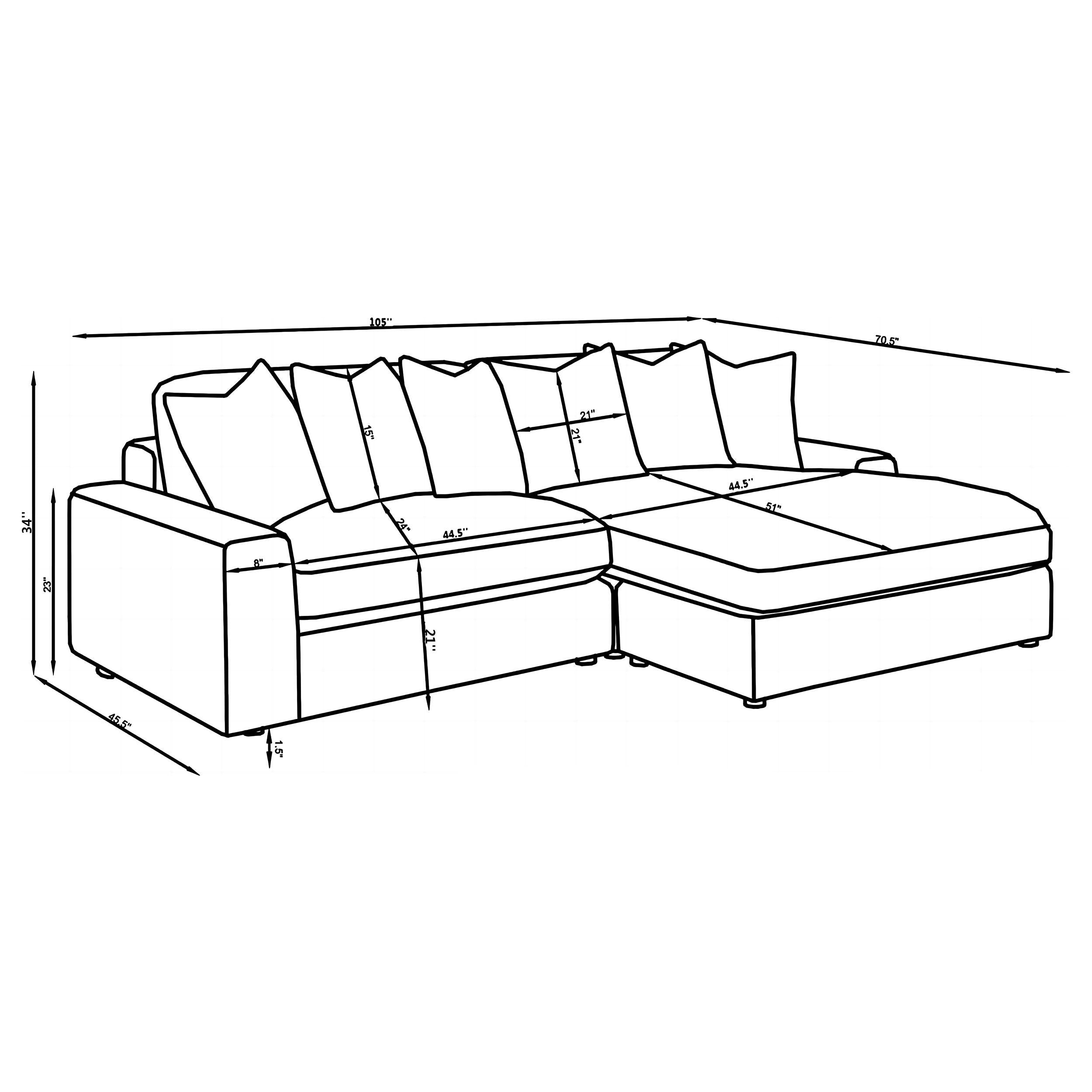 Blaine Stationary Sectionals - Luxury Home Furniture (MI)