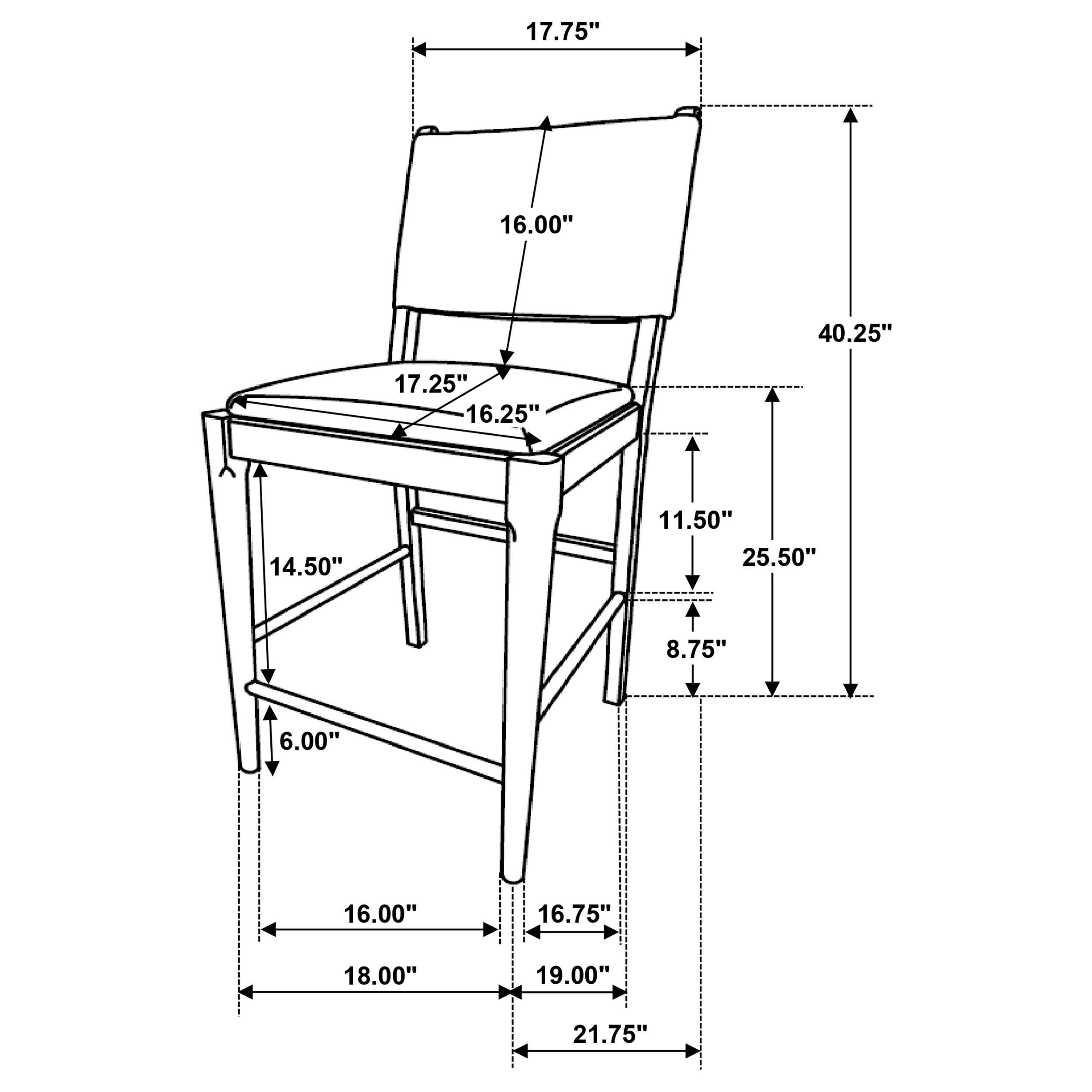 Ottowa 5 Pc Counter Height Dining Sets - Luxury Home Furniture (MI)