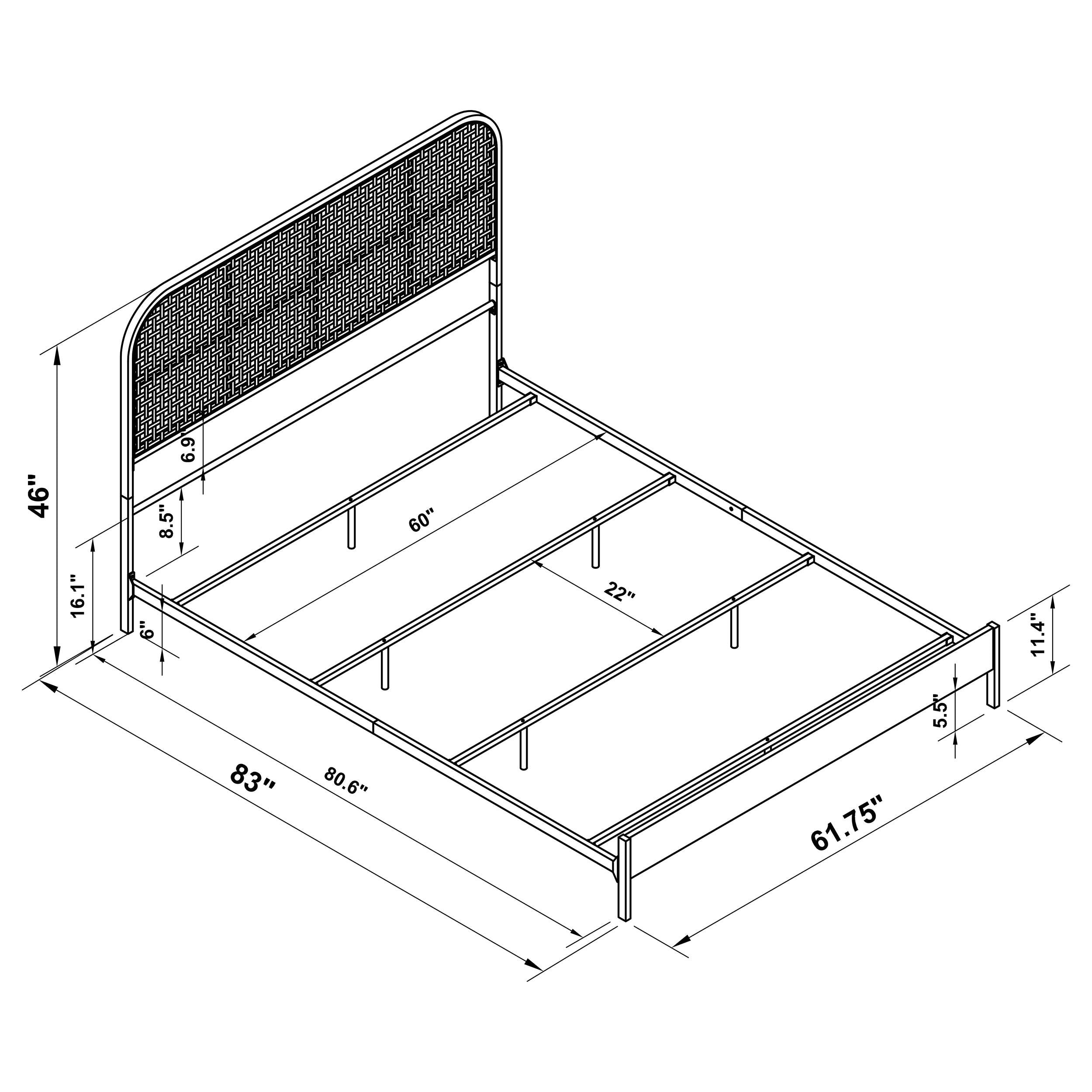 Amherst Queen Bed - Luxury Home Furniture (MI)