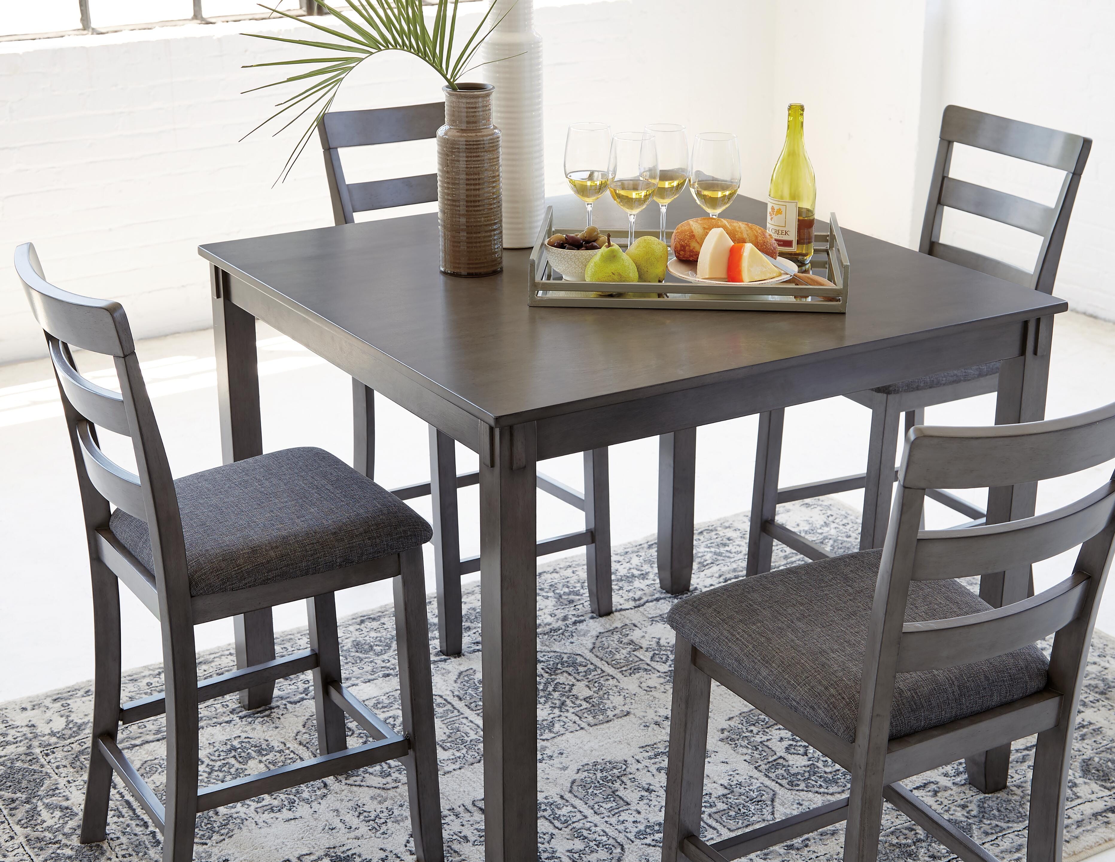 Bridson Counter Height Dining Table and Bar Stools (Set of 5) - Luxury Home Furniture (MI)