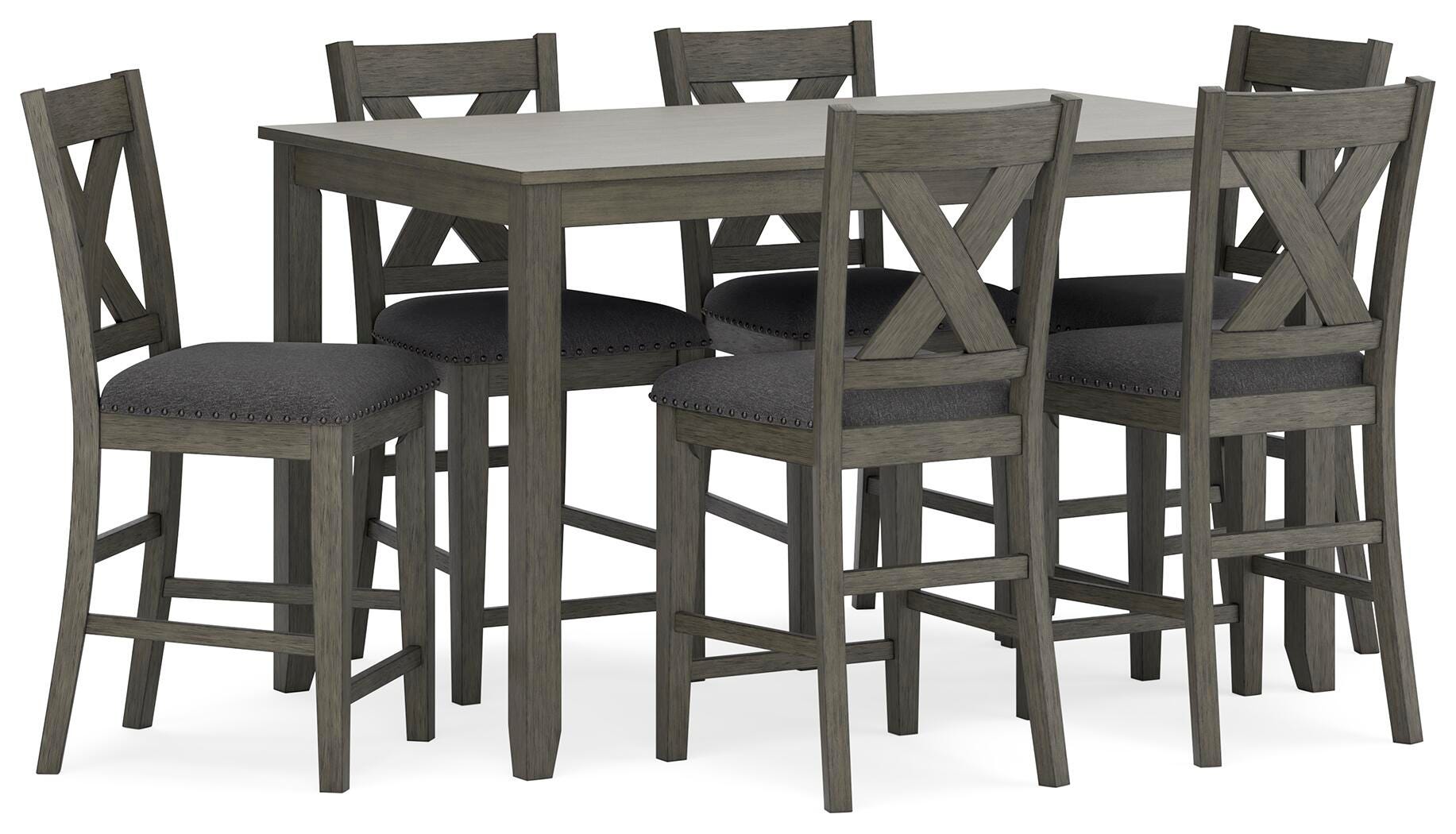 Caitbrook Counter Height Dining Table and Bar Stools (Set of 7) - Luxury Home Furniture (MI)