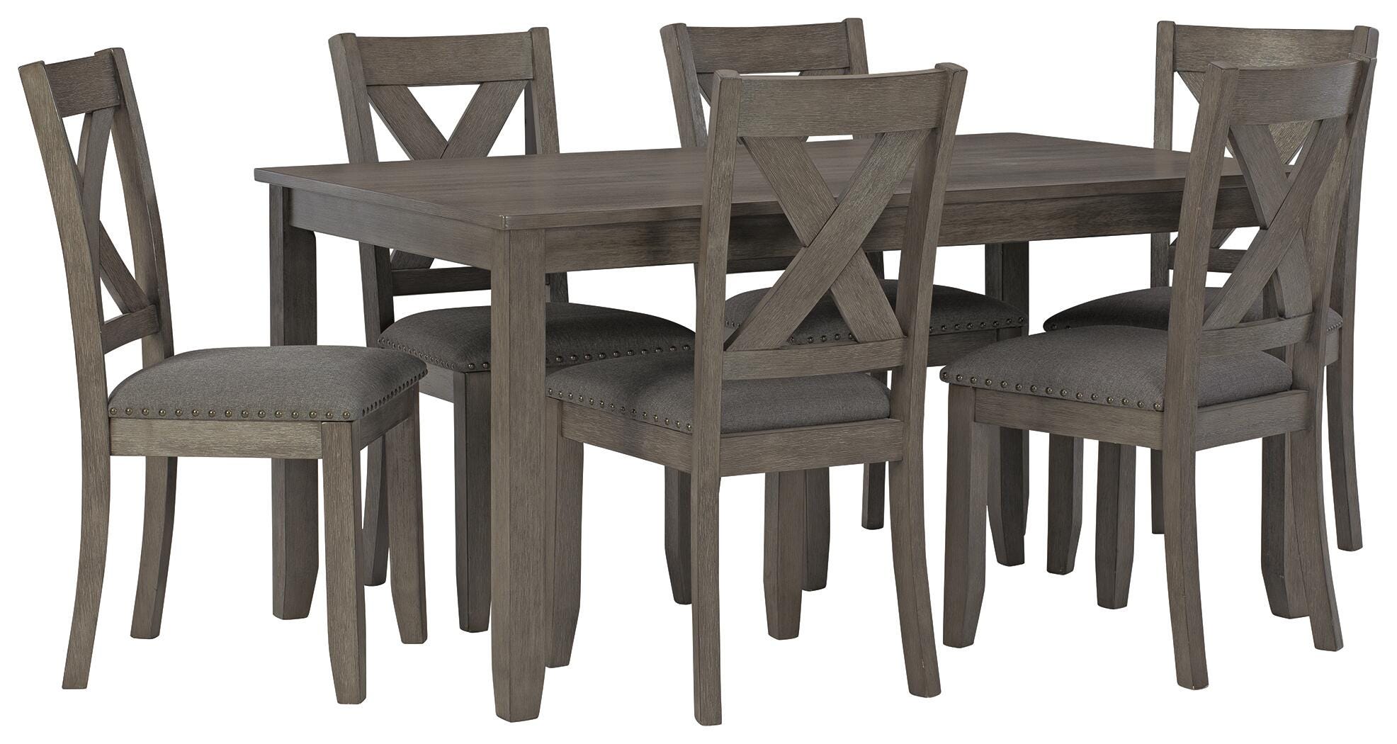 Caitbrook Dining Table and Chairs (Set of 7) - Luxury Home Furniture (MI)
