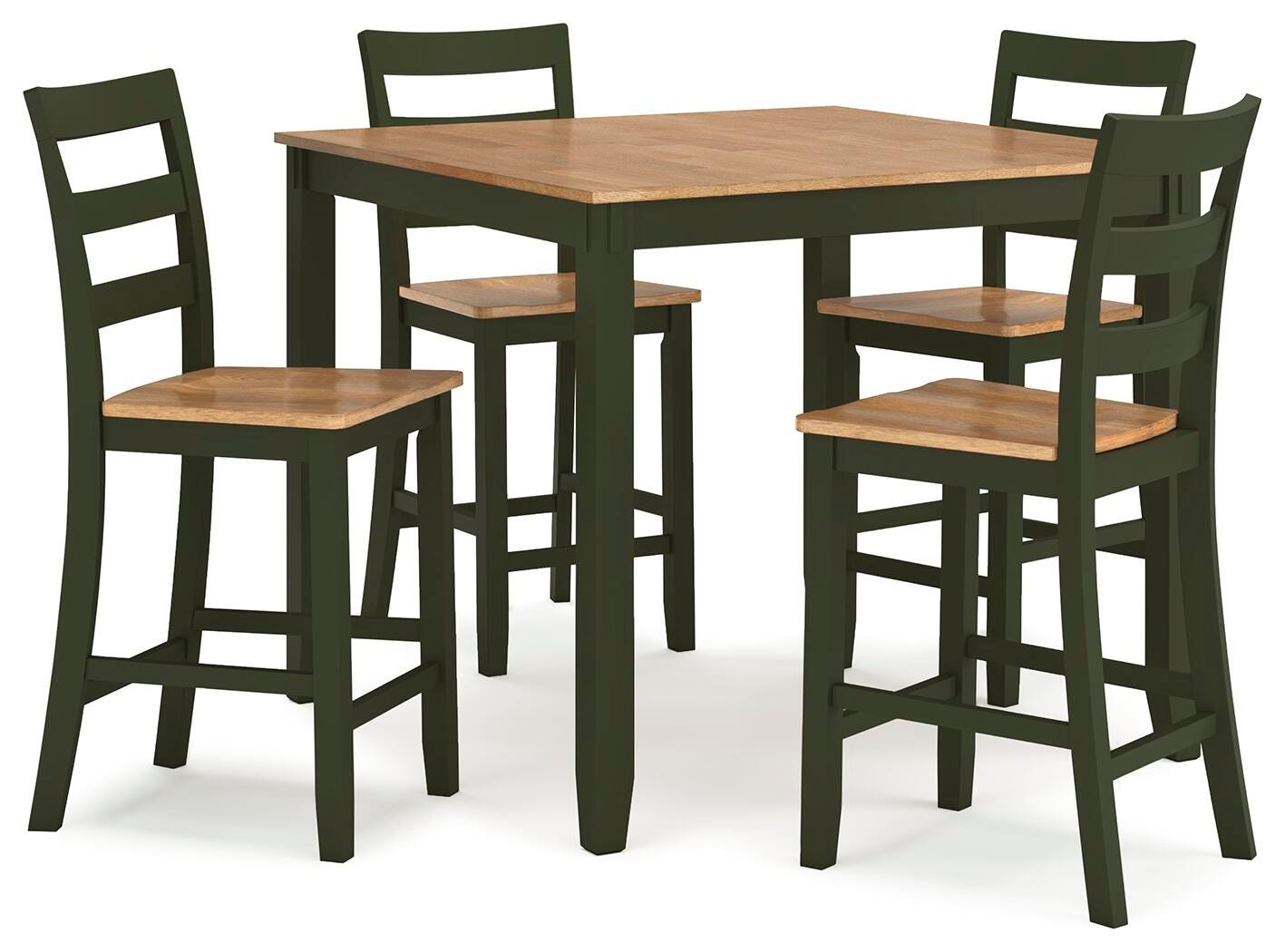 Gesthaven Counter Height Dining Table and 4 Barstools (Set of 5) - Luxury Home Furniture (MI)