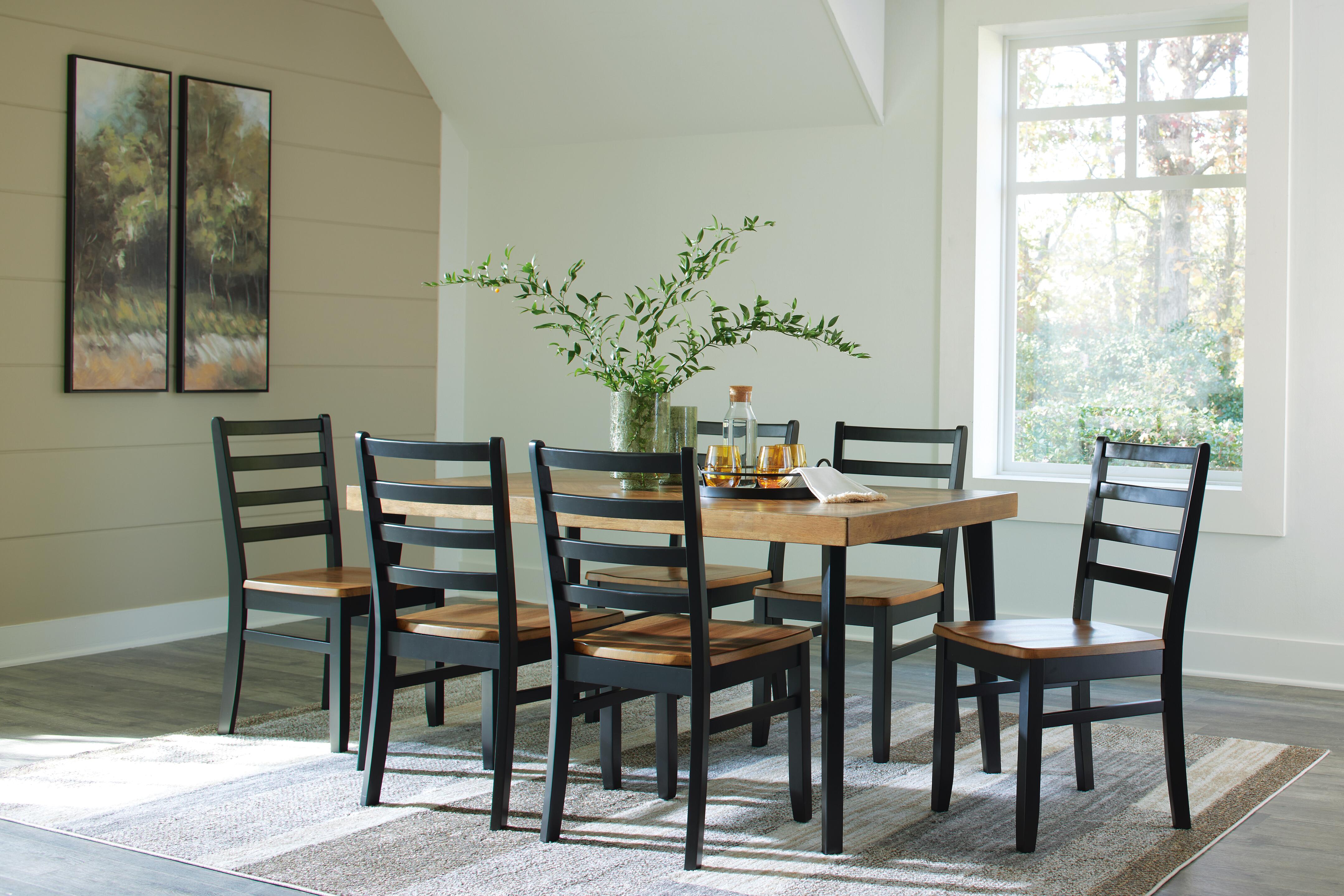 Blondon Dining Table and 6 Chairs (Set of 7) - Luxury Home Furniture (MI)