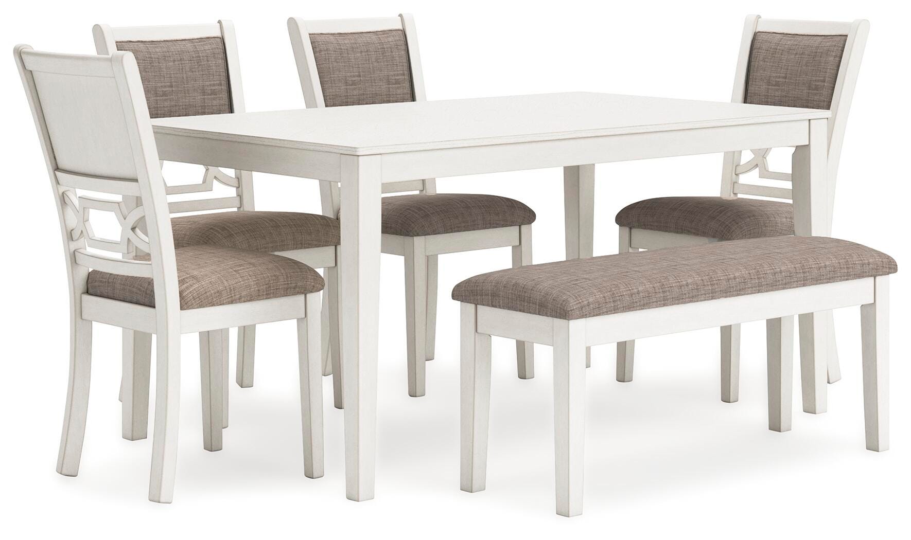 Erinberg Dining Table and 4 Chairs and Bench (Set of 6) - Luxury Home Furniture (MI)