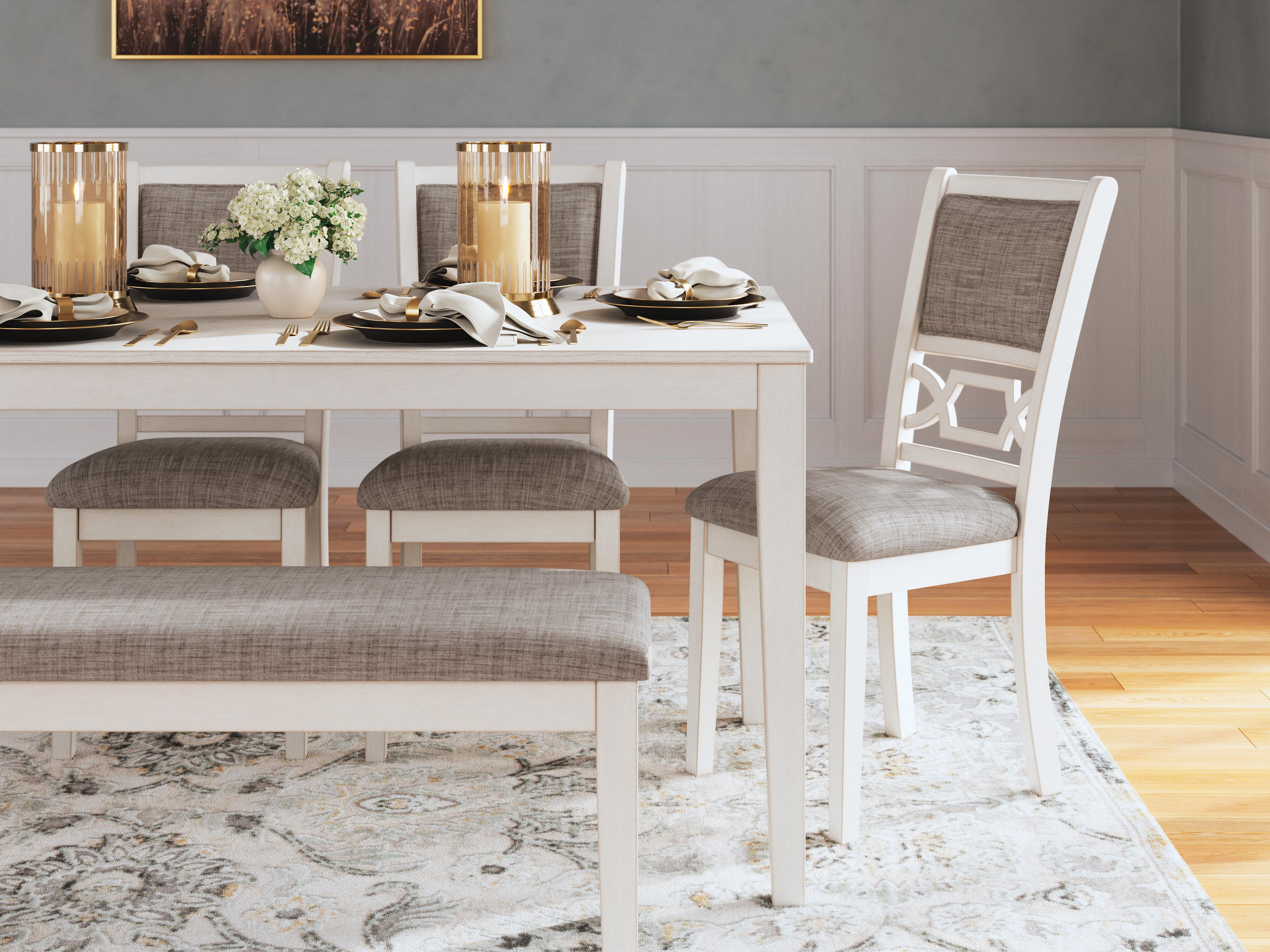 Erinberg Dining Table and 4 Chairs and Bench (Set of 6) - Luxury Home Furniture (MI)