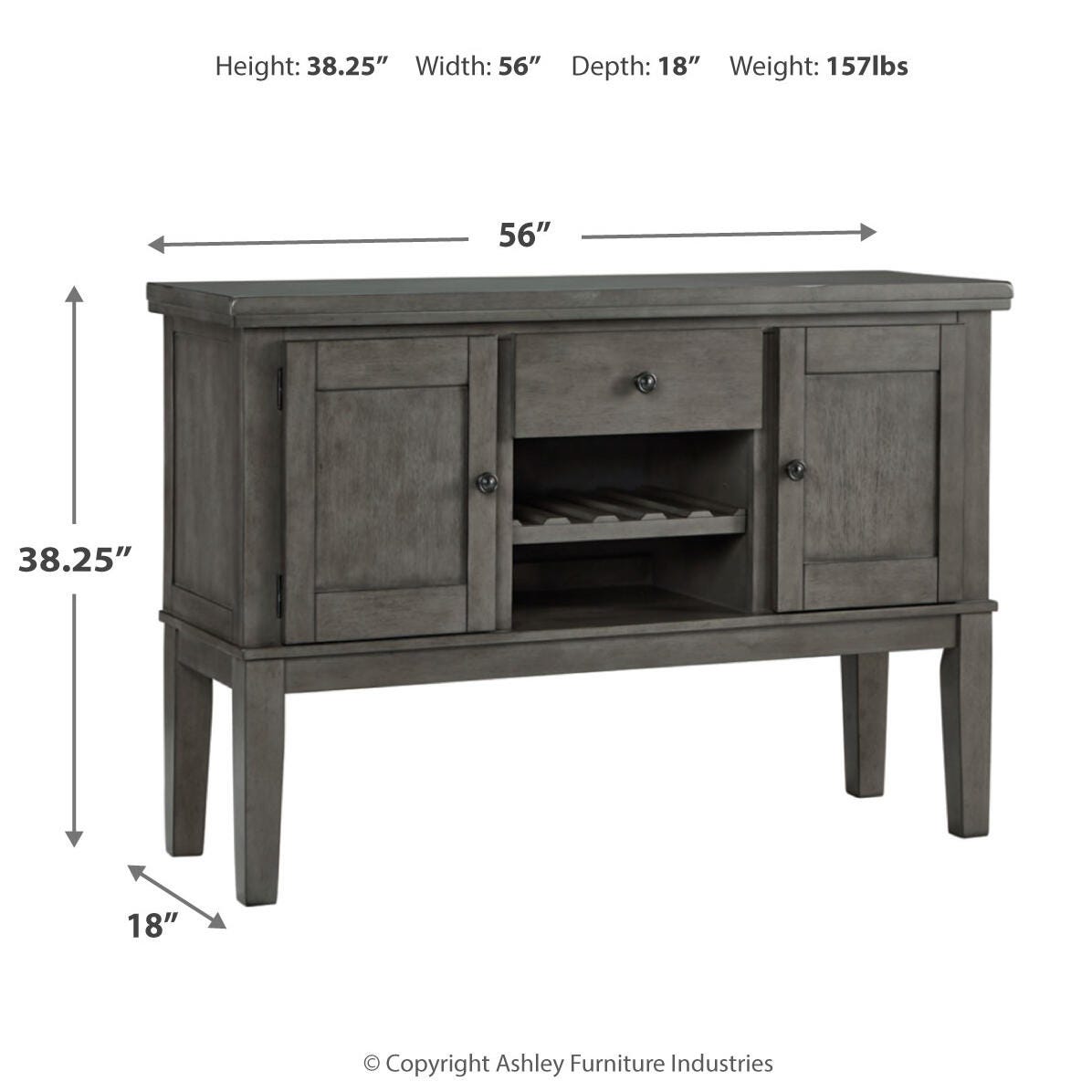 Hallanden Dining Server - Luxury Home Furniture (MI)