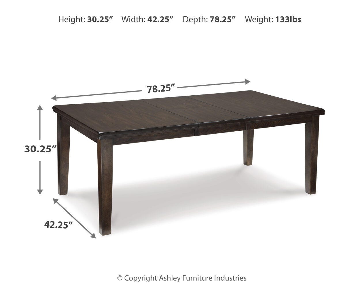 Haddigan Dining Extension Table - Luxury Home Furniture (MI)