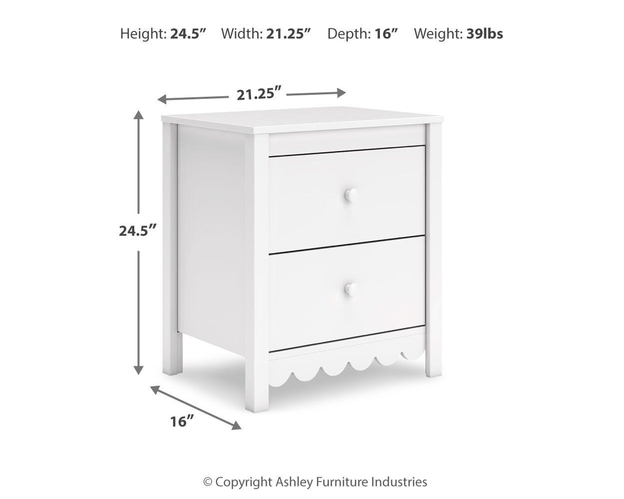 Hallityn Nightstand - Luxury Home Furniture (MI)
