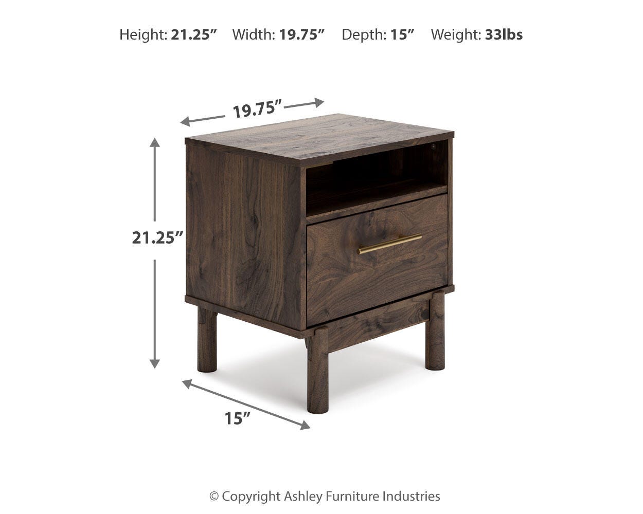 Calverson Nightstand - Luxury Home Furniture (MI)